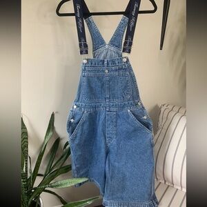 Tommy Hilfiger vintage 90s Y2K Denim Overalls Streetwear Hip Hop Baggy Women’s